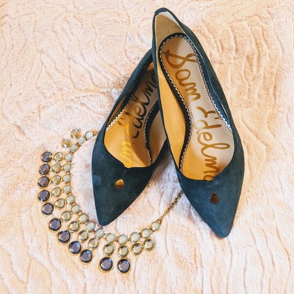 Sam Edelman Rosalie Teal flats - Picture 1 of 2